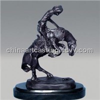 Bronze Sculpture Cowboy 4