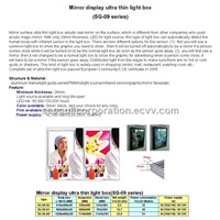 Mirror Display Ultra Thin Light Box