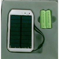 Multipurpose Solar Charger with AA Size Battery Powered