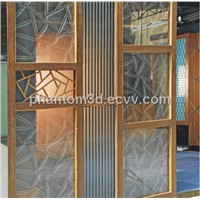 translucent decorative glass, partition glass for home decoration
