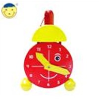 clock ,craft gift ,wooden toy