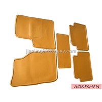 Audi Q7 Brown Leather Tailored Floor Mats Carpets