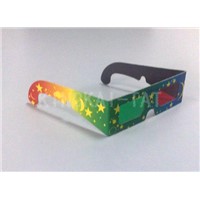 Christmas Paper Red Green 3D glasses