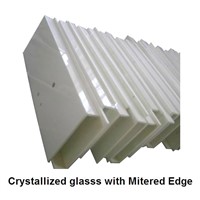 Crystallized Glasss with Mitered Edge