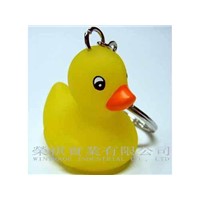 Flashing Duck Keychain
