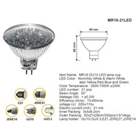 MR16 LED lamp cup(MR16 -21LED)