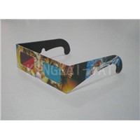 Theme Park Feel Paper Cyan Red 3D Glasses