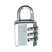 silver password padlock