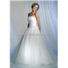 Strapless Ball Gown Organza Elegant Wedding Dress (Dewd0003)