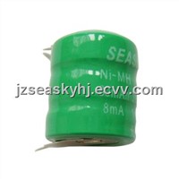 80mAh 3.6V NiMH Rechargeable Button-cell