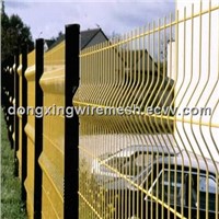 Plastic-Coated Wire Mesh Fence