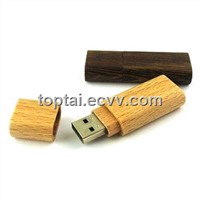 Red Wooden USB Flash Drive