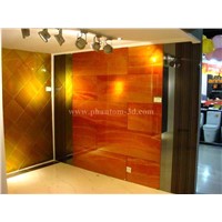 Decorative glass for partition and background
