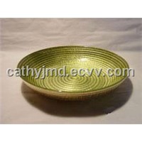 Gold Foil Glass Bowl