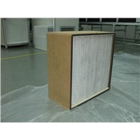 Hepa Filter with Wood Frame