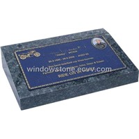 Lawn Desktop Style Tablet With Bronze Plaque Monument