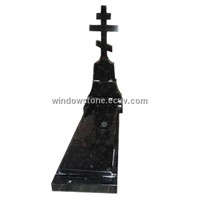 Russian Style Shanxi Black Orthodox Cross Monument