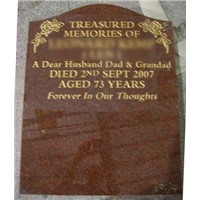 UK Style India Red Memorial Headstone