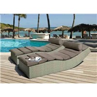 Outdoor Rattan Lounger