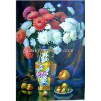 Hand Painted Oil Paintings - Flower (0009)