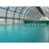 Indoor PVC Sports Flooring In Green