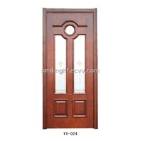 Solid Wooden Glass Door (YX-024)