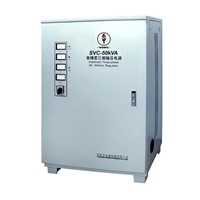 Three-Phase High Accuracy Fully Automatic AC Voltage Stabilizer (SVC-50kVA)