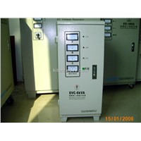 Three-Phase High Accuracy Fully Automatic AC Voltage Stabilizer (SVC-6kVA)