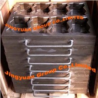Toothed rubber tile moulds