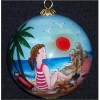 Hand Painted Glass Ball