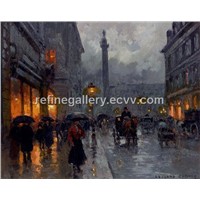 Streetscape Oil Painting (RG17001)