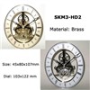 Quartz skeleton clock movement with dial SKM3-HD2