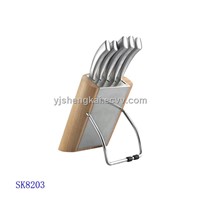6pcs Knife Set in Stainless Steel Hollow Handle (SK8203)