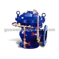 Booster pump control valve