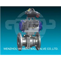 Pneumatic Flanged Ball Valve