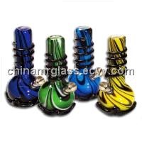 Mixed Colors Silk Soft Glass Water Bongs/Pipes