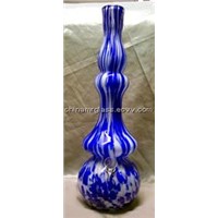 Blue and White Spots Huge Super Genie Glass Bong/Pipe