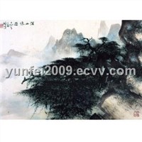 Pine on the Mountain - Chinese Painting - Li Xiong-Cai (cp034)