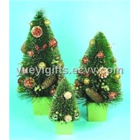 christmas tree 10 inch green,yellow