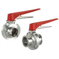 sanitary butterfly valve male/weld