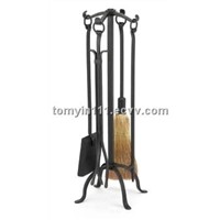 wrought iron fireplace tool sets