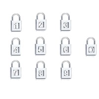 925 sterling lock Charms