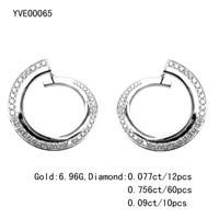 18K diamond earring (YVE00065)