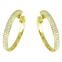 18k Earring with Diamond (YVE00084)
