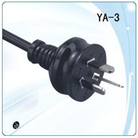 Australian Cord with Plug SAA Approval (YA-3)