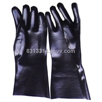 Black PVC Fully Coated Gloves