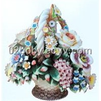 Ceramic Flower Basket (ME1024)