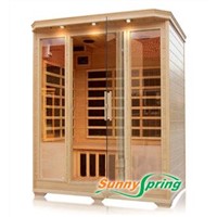 infrared sauna room for 3 persons