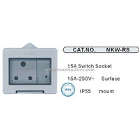 15A Waterproof Switch Socket