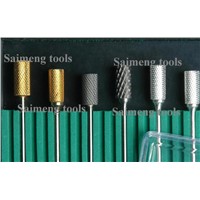 Nail burs and carbide burs with coated